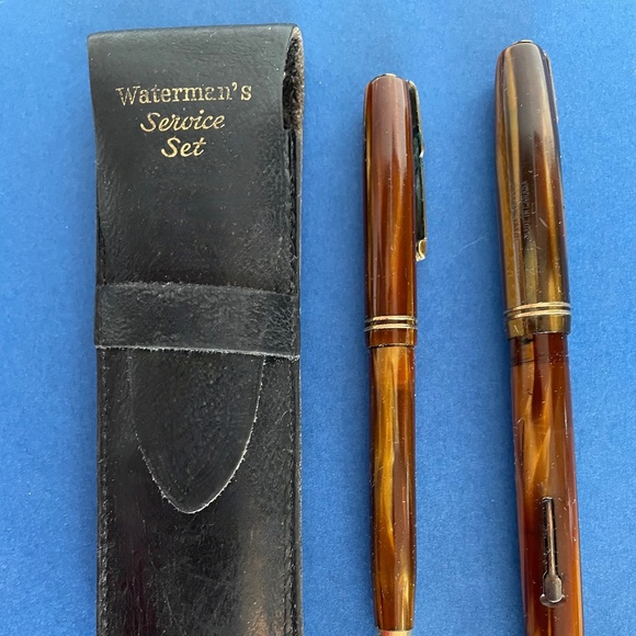 Watermans Fountain and Pencil Pen  Military  Set - RARE FIND - Picture 4 of 13